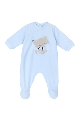 Chicco, Strampler für Neugeborene, aus Warmem und Weichem Stoff, mit Praktischer Rückenöffnung, Italienisches Design, Babykleidung 0-24 Monate, Hellblau, 80 Chicco, Strampler für Neugeborene, aus Warmem und Weichem Stoff, mit Praktischer Rückenöffnung, Italienisches Design, Babykleidung 0-24 Monate, Hellblau, 80 von Chicco