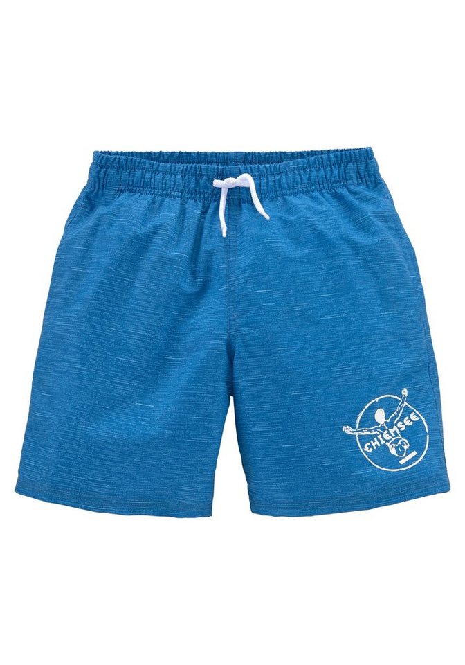 Chiemsee Badeshorts Melange Kids mit Logoprint von Chiemsee