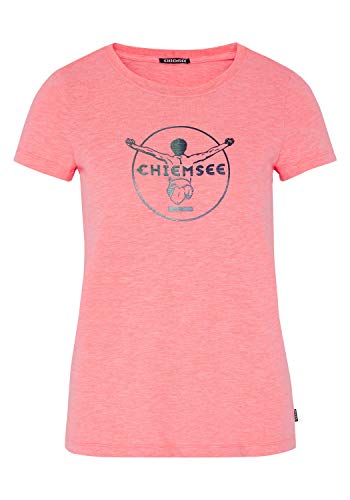 Chiemsee Damen T-Shirt, Neon Pink, S von Chiemsee