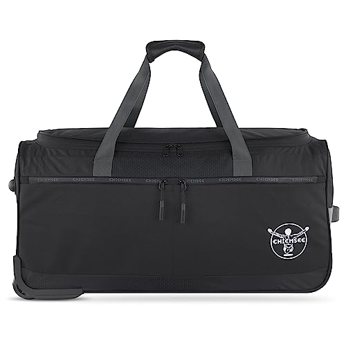 Chiemsee Jumper Reisetasche “Duffle XL” auf Rollen, Weekender aus recyceltem PET, schwarz von Chiemsee