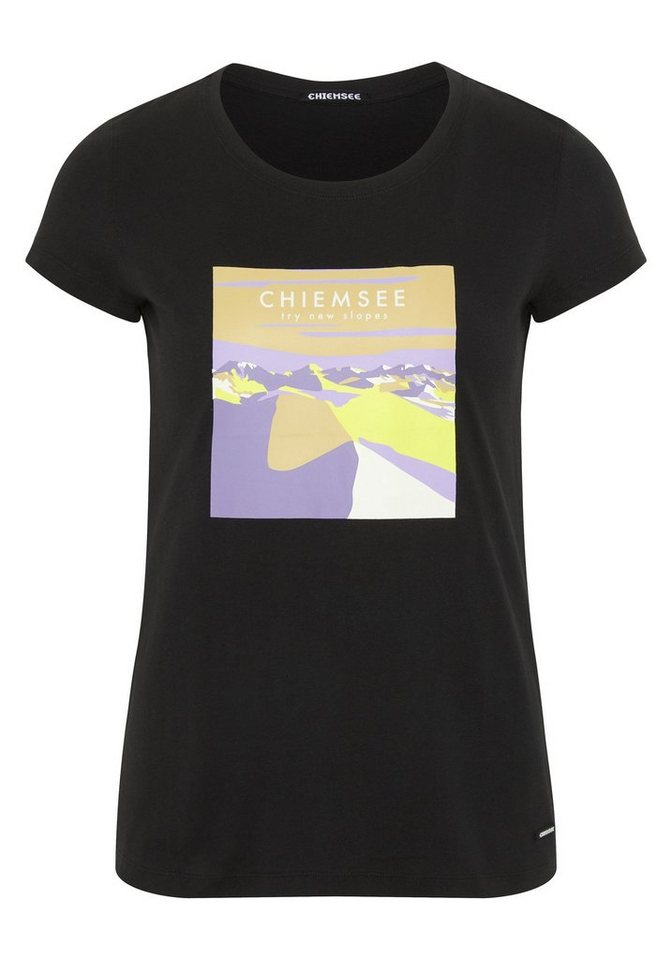Chiemsee Print-Shirt T-Shirt mit Berg-Motiv und Schriftzügen 1 von Chiemsee