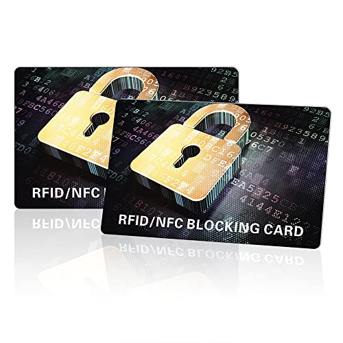 8 Stück RFID Blocker Karte, NFC Blocker Karte statt EC Karten Schutzhülle, Bank-, EC-, Kreditkarte, Reisepass schützen RFID-Schutz für Cliphalter, Geldbörse von Chihutown