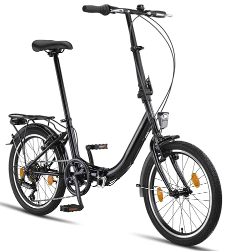 Chillaxx Bike URBAN 20 Zoll Faltrad, Klapprad, 6 Gang Schaltung, Licht, Quick-Fold-System, leichtes Klappfahrrad,Gepäckträger Chillaxx Bike URBAN 20 Zoll Faltrad, Klapprad, 6 Gang Schaltung, Licht, Quick-Fold-System, leichtes Klappfahrrad,Gepäckträger von Chillaxx