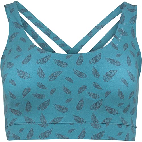 Chillaz Damen Feather Ornament Sport BH, Dark Blue Melange, 36 Chillaz Damen Feather Ornament Sport BH, Dark Blue Melange, 36 von Chillaz