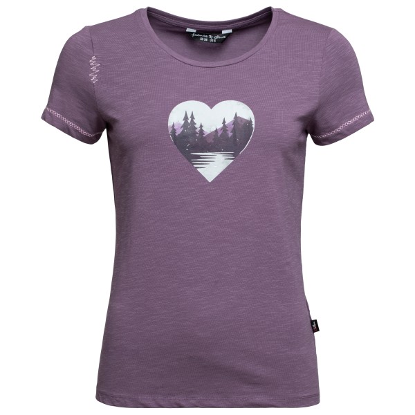 Chillaz - Women's Gandia Mountain Heart T-Shirt - T-Shirt Gr 38 lila Chillaz - Women's Gandia Mountain Heart T-Shirt - T-Shirt Gr 38 lila von Chillaz