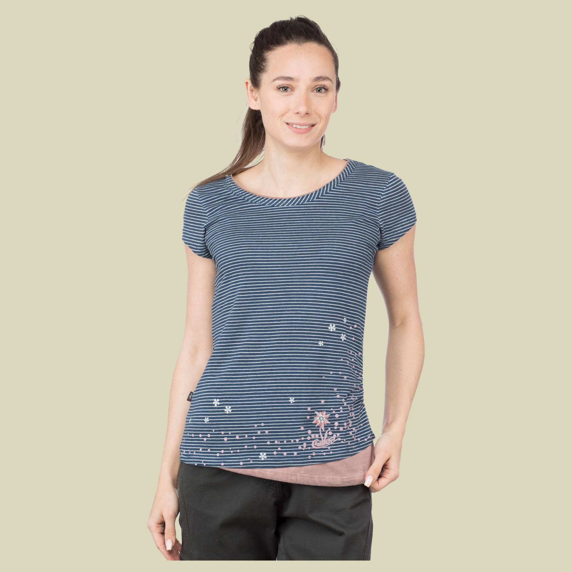Fancy Little Dot T-Shirt Women Größe 40 Farbe indigo blue stripes washed von Chillaz