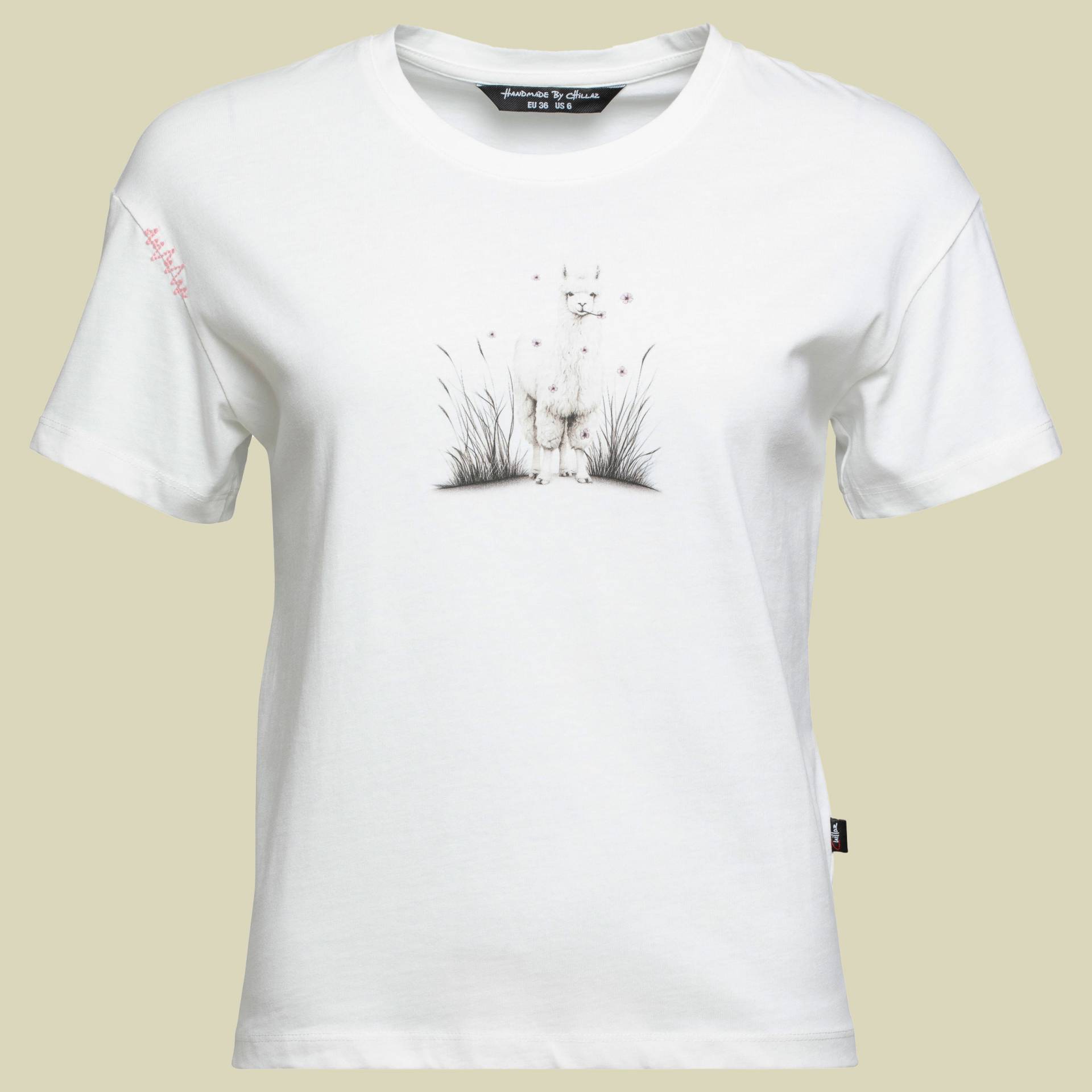 Leoben Alpaca Meadow T-Shirt Women 36 weiß - white Leoben Alpaca Meadow T-Shirt Women 36 weiß - white von Chillaz