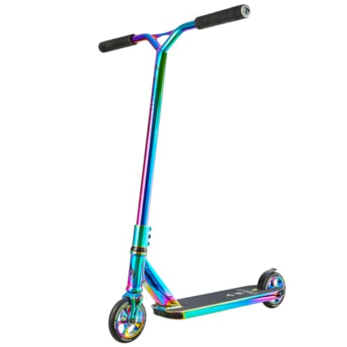 Chilli Pro Scooter™ Reaper Reloaded | Das ORIGINAL | Stunt Scooter mit 360° Lenkung | High-End Stuntscooter | Für Profi Rider | 120 mm PU Räder | Trick Roller für Kinder | Farbe - neochrome von Chilli Pro Scooter