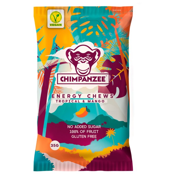 Chimpanzee - Energy Chews Mango Gr 35 g von Chimpanzee