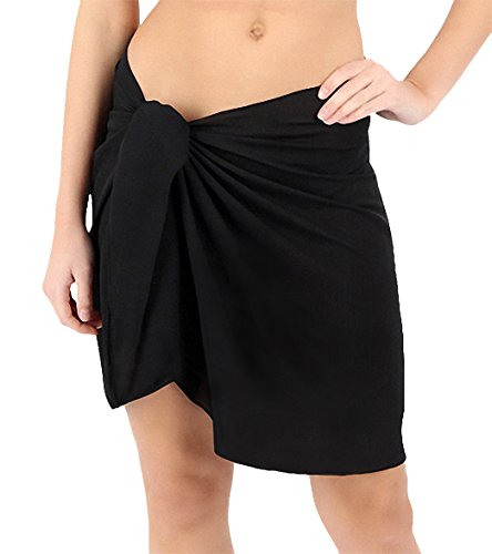 ChinFun Strandkleid für Damen, luxuriöses Nylon-Spandex, Sarong, Pareo, knielang, Badeanzug, Schwimmgürtel, Damen, CSW17040-01, Knielang, schwarz, Nylon., Einheitsgröße ChinFun Strandkleid für Damen, luxuriöses Nylon-Spandex, Sarong, Pareo, knielang, Badeanzug, Schwimmgürtel, Damen, CSW17040-01, Knielang, schwarz, Nylon., Einheitsgröße von ChinFun