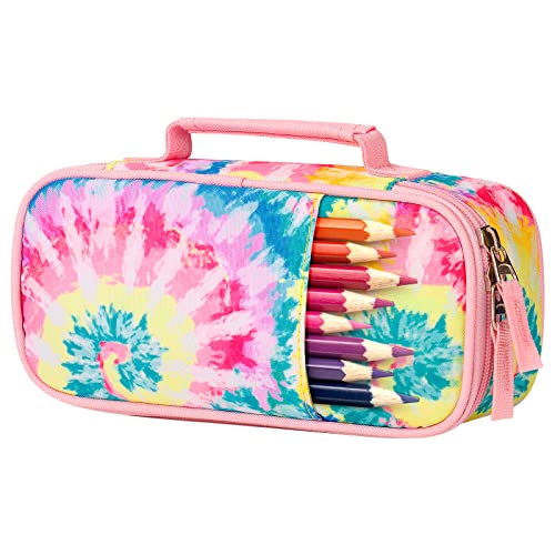 Choco Mocha Federmäppchen mit Fächern für Mädchen & Jungen Federtasch Groß Federmappe Kinder Schulmäppchen 23x5x11.5 cm, Tie dye Choco Mocha Federmäppchen mit Fächern für Mädchen & Jungen Federtasch Groß Federmappe Kinder Schulmäppchen 23x5x11.5 cm, Tie dye von Choco Mocha