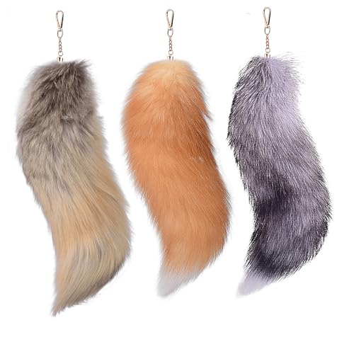 Faux Fur Fox Tail Keychain Therian Kunstfell Fuchsschwanz Anhänger Fuchs Schwanze Furry (15) von ChongKuan