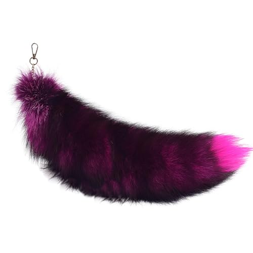 Fuchsschwanz Anhänger Kunstfell Faux Fur Fox Tail Keychain Therian Fuchs Schwanze Furry (13) von ChongKuan