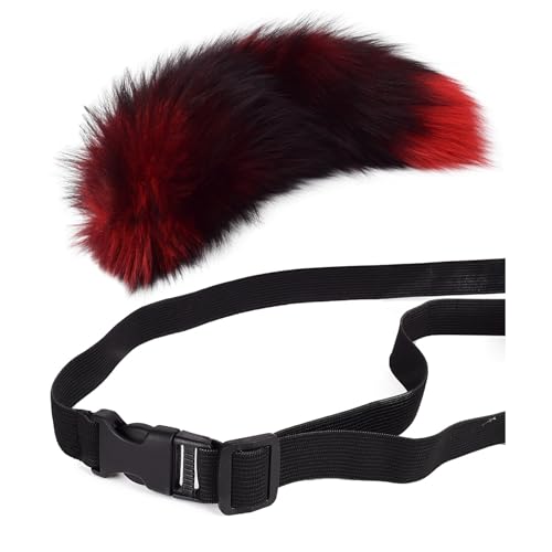 Fuchsschwanz Anhänger Kunstfell Faux Fur Fox Tail Keychain Therian Fuchs Schwanze Furry (20) von ChongKuan