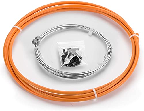 Chooee Universal Fahrrad Bremszug Standard Bremsen Kabel Gehäuse Kit für Mountainbike oder Rennrad Orange von Chooee