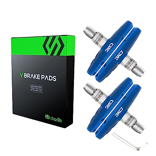 Chooee V-Brake Bremsschuhe 2 Paar,70mm Bremsbeläge für Shimano Blau von Chooee