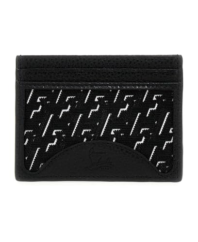 Christian Louboutin Herren Techno Black Leather Logo Card Holder von Christian Louboutin