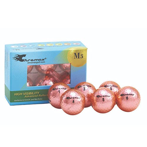 Chromax Golfbälle Metallic M5, bunt - 6 Stück, BCM56-PINK, Rose Chromax Golfbälle Metallic M5, bunt - 6 Stück, BCM56-PINK, Rose von Chromax