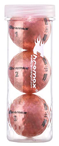 Chromax Golfbälle, M5, Metallic, 3 Stück, Rosa von Chromax