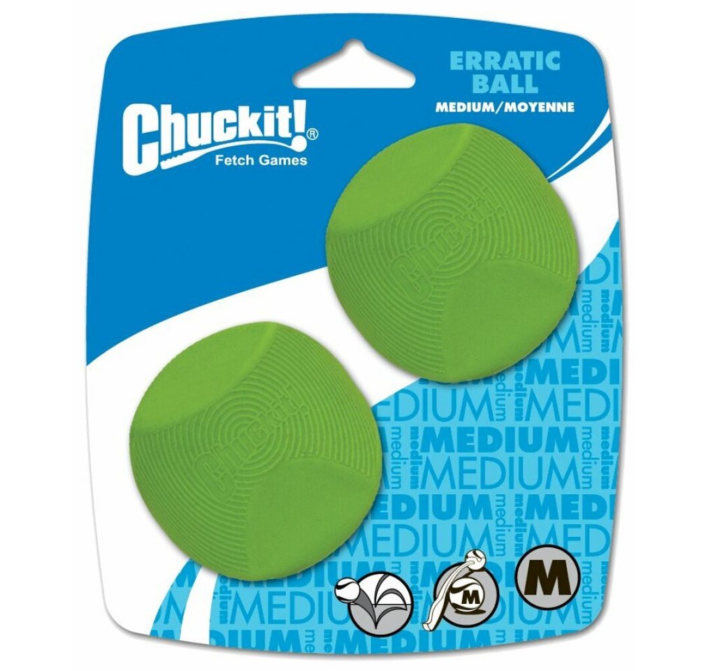 Chuckit Tierball Erratic Ball M 6 cm 2 Pack Chuckit Tierball Erratic Ball M 6 cm 2 Pack von Chuckit