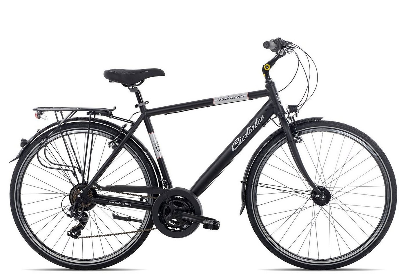 Ciclista Cityrad Ponte Vecchio, 21 Gang Shimano Tourney 21 Schaltwerk, Kettenschaltung, Trekkingrad Herrenfahrrad 28 Zoll schwarz/grau Ciclista Cityrad Ponte Vecchio, 21 Gang Shimano Tourney 21 Schaltwerk, Kettenschaltung, Trekkingrad Herrenfahrrad 28 Zoll schwarz/grau von Ciclista