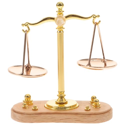 Ciieeo 1 Set Mini-Waage Standardwaage Retro-Metallwaage Vintage-Waage Gerechtigkeitswaage Retro-Skulpturen Heimdekoration Hauszubehör Für Zuhause Altes Goldschmied-Gewicht, 5.1X4.2X1.9CM, golden Ciieeo 1 Set Mini-Waage Standardwaage Retro-Metallwaage Vintage-Waage Gerechtigkeitswaage Retro-Skulpturen Heimdekoration Hauszubehör Für Zuhause Altes Goldschmied-Gewicht, 5.1X4.2X1.9CM, golden von Ciieeo