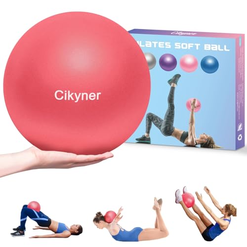 Cikyner Gymnastikball Klein, 23-25 cm Soft Pilates Ball mit aufblasbarem Strohhalm für Pilates, Yoga, Ganzkörpertraining, Verbesserung des Gleichgewichts zu Hause im Fitnessstudio und im Büro Cikyner Gymnastikball Klein, 23-25 cm Soft Pilates Ball mit aufblasbarem Strohhalm für Pilates, Yoga, Ganzkörpertraining, Verbesserung des Gleichgewichts zu Hause im Fitnessstudio und im Büro von Cikyner