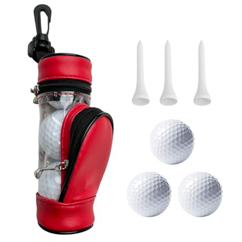 Tragbare Golftasche | Golfballhülle | Golf-Tee-Tasche | Ballsammlertasche, Golf-Zubehörhalter, Golf-Übungstasche, Tee-Beutel, Golf-Trainingswerkzeug, Ballhülsenhalter von Cileznw