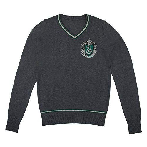 Cinereplicas Harry Potter Hogwarts V-Ausschnitt Pullover - Erwachsene & Kinder - Offizielle Harry Potter Lizenz-XS Kids-Slytherin von Cinereplicas