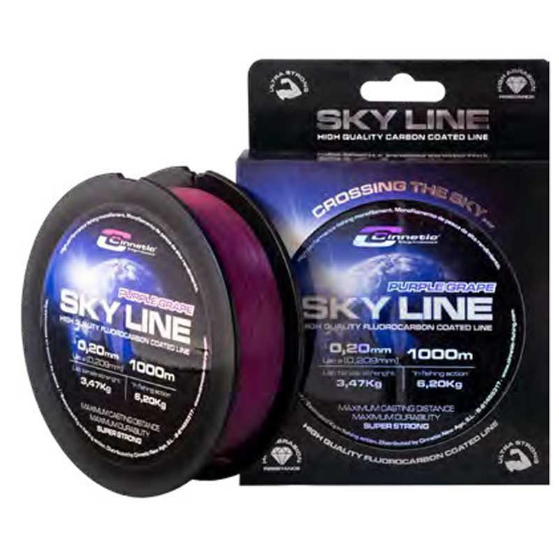 Cinnetic Sky Line 1000 M Monofilament Lila 0.140 mm von Cinnetic