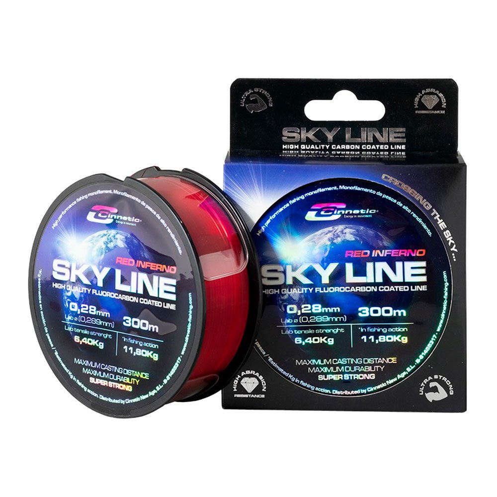 Cinnetic Sky Monofilament 300 M Rot 0.500 mm von Cinnetic