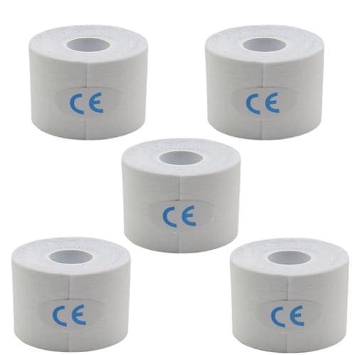 ClAZTyict Weiß 5Stück 5cmx5cm Elastische Bandage, Pflaster, Muskelpflaster von ClAZTyict