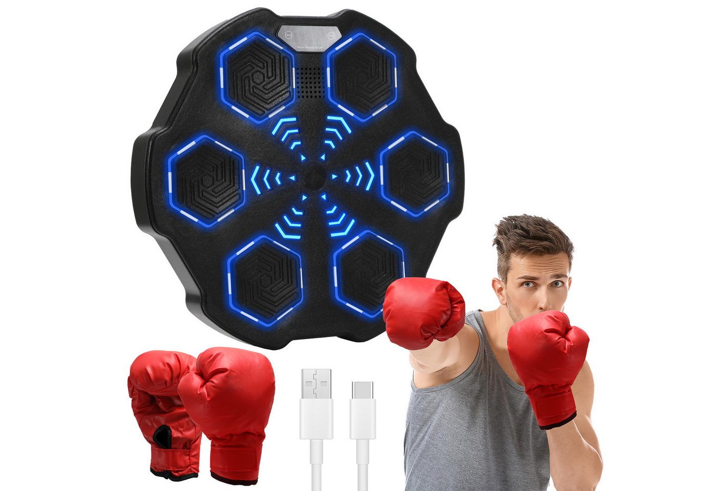 Clanmacy Boxstation Boxmaschine Wand Boxmaschine Mit 9 Modi Box Sportanzug, mit Bluetooth und LED Touchscreen Clanmacy Boxstation Boxmaschine Wand Boxmaschine Mit 9 Modi Box Sportanzug, mit Bluetooth und LED Touchscreen von Clanmacy