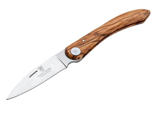 Claude Dozorme 01DZ002 Unisex – Erwachsene Messer Capucin Olive 9.5 cm Taschenmesser, braun, 22,0 cm von Böker