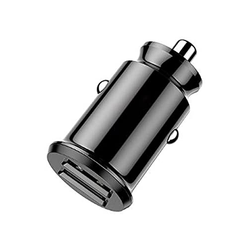 Clenp Autoladegerät, Autoladegerät Mini-Schnellladung 3.1A Dual-USB-Autoladegerät-Adapter Für Mobiltelefon Schwarz von Clenp