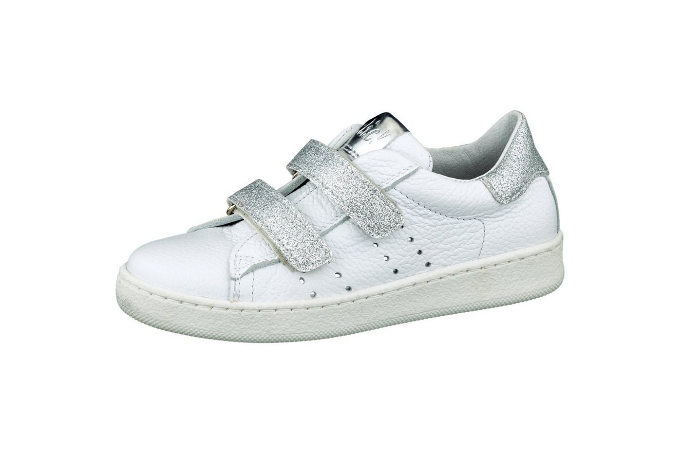 Clic Clic Sneakers Low-top Mädchen Leder weiß Glitzer Sneaker Clic Clic Sneakers Low-top Mädchen Leder weiß Glitzer Sneaker von Clic