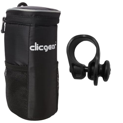 Clicgear Golf Trolley Cooler Tube Isolierter Trinkbeutel, schwarz + CLICGEAR ACCESSORY TAB Clicgear Golf Trolley Cooler Tube Isolierter Trinkbeutel, schwarz + CLICGEAR ACCESSORY TAB von Clicgear