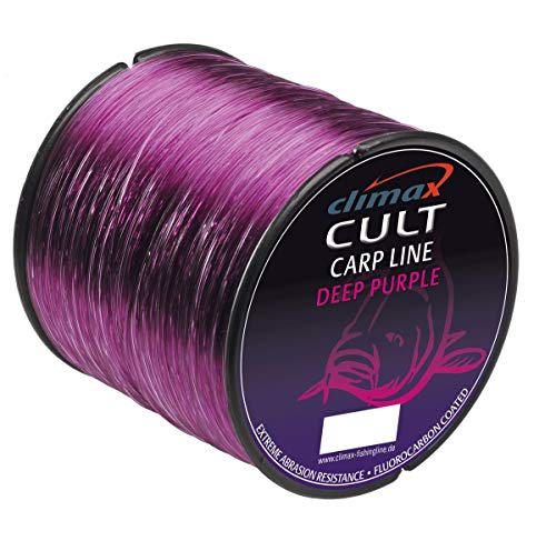 CULT Deep Purple Climax Angelschnur Karpfenschnur Fluorocarbon ummantelt 0,30mm von CLIMAX Carp Cult
