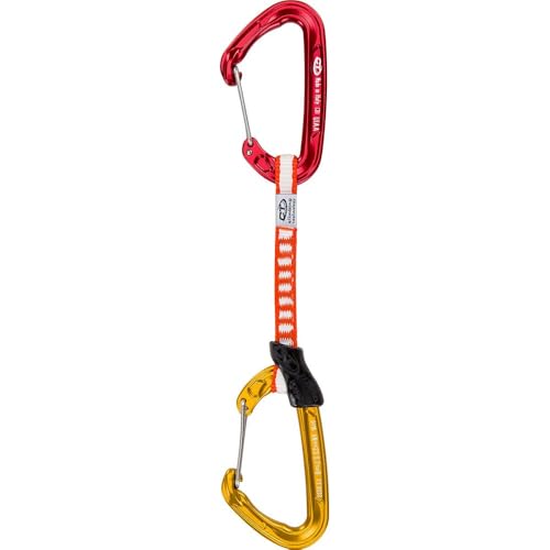 Climbing Technology Fly-Weight Evo, Verschiebung in Dyneema Unisex Erwachsene 17 cm Rot/Gelb von Climbing Technology