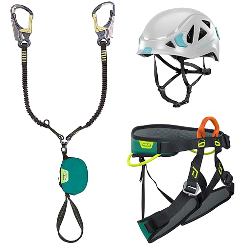 Climbing Technology Unisex – Erwachsene Via Ferrata Top Shell S-m Klettersteigset, grün, Small/Medium von Climbing Technology