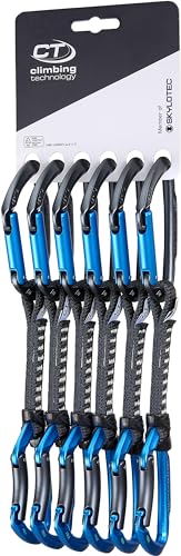 Climbing Technology Unisex-Adult Lime Set UL 12 cm Quickdraw, Antrax/Electric Blue, One Size von Climbing Technology