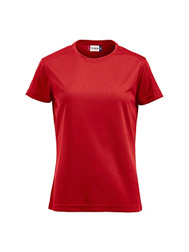 Damen Funktions T-Shirt aus Polyester von CLIQUE. Das T-Shirt für den Sport, perforiert und feuchtigkeitsabführend von notrash2003 (Rot, L) von Clique