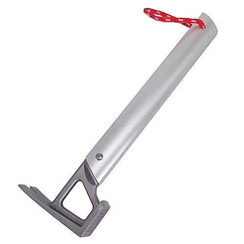 Clyictz 1 Stück Multifunktionshammer Silber Bodennagelhammer Campingzelt Baldachin Nagelzieher Hammer Hammer von Clyictz