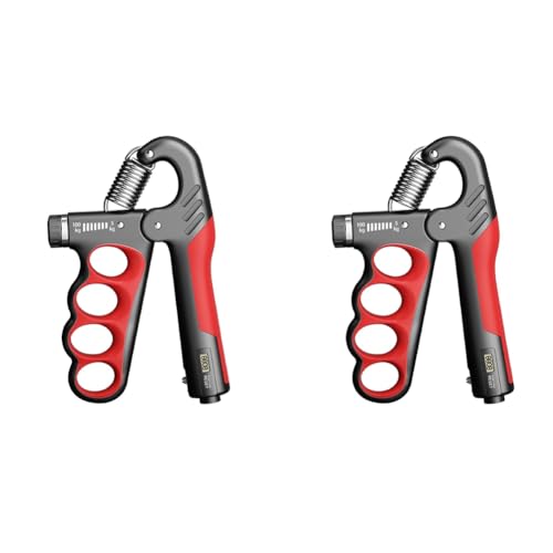 Clyictz 2 Pack Grip Strength Trainer 2 Pack Hand Grip Strengthener 5.0-99.8 kg Hand Grip Strengthener for Men Women Adult Muscle Recovery Fitness Red von Clyictz