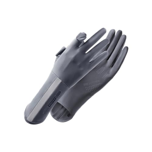 Clyictz UV-Schutz-Handschuhe, Fahrhandschuhe, Damen, Vollfinger-UV-Handschuhe, Sonnenschutz, dünne Handschuhe, dunkelgrau von Clyictz