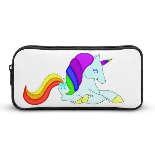 Cmagnifico Federmäppchen, Einhorn-Regenbogenfarben, niedliches Schreibwarenetui für Büro und Schule, Business-Reisetasche oder kleine Werkzeugbox, Make-up-Tasche für Mädchen, Stil:, 22*12*5cm, von Cmagnifico