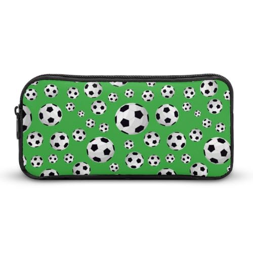 Cmagnifico Federmäppchen, Fußball-Schreibwaren-Tasche als Federmäppchen für Büro und Schule, Business-Reisetasche oder kleine Werkzeugbox, Make-up-Tasche für Mädchen, Stil:, 22*12*5cm, Federmäppchen von Cmagnifico