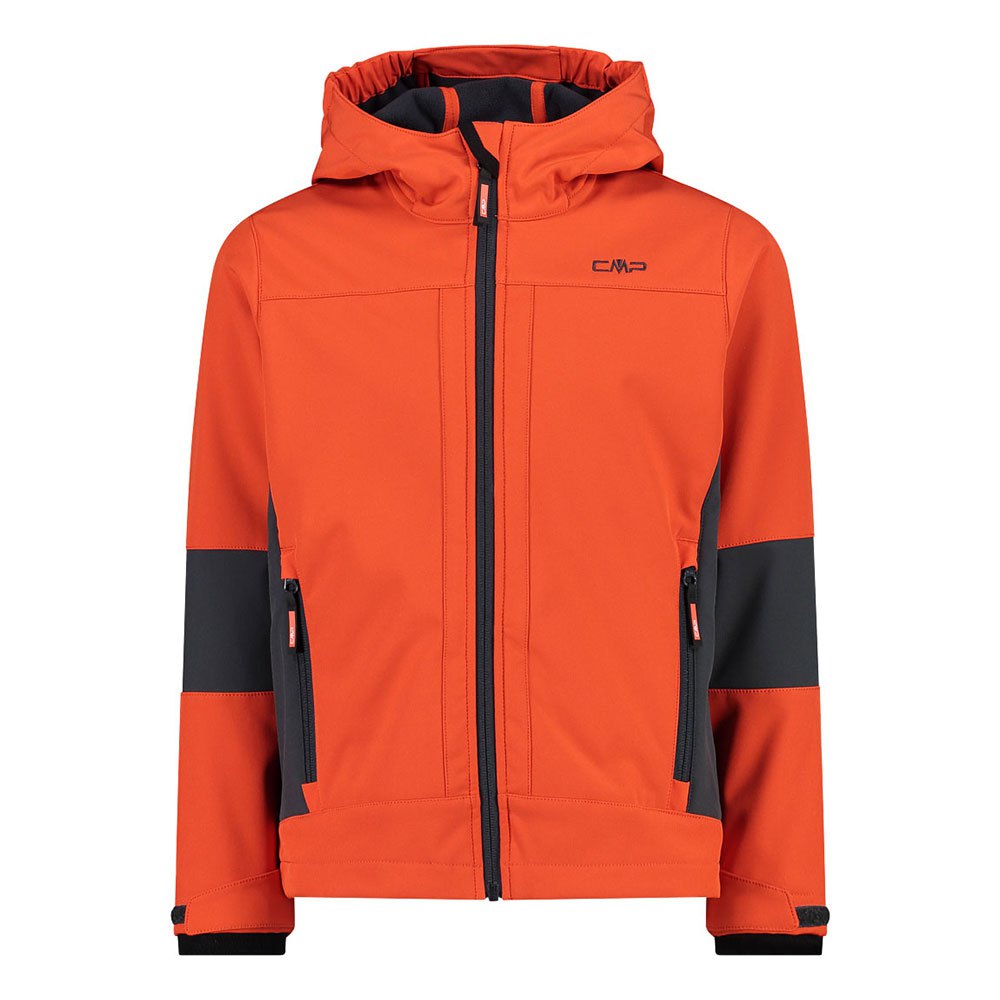 Cmp Fix Hood 3a00094 Softshell Jacket Orange 6 Years Junge von Cmp