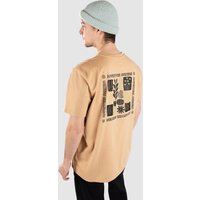 Coal Floral 2.0 M T-Shirt beige von Coal