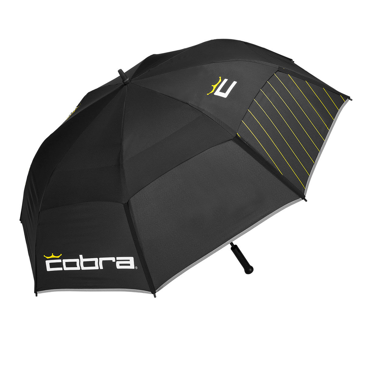Cobra Golf Black Double Canopy Golf Umbrella | American Golf, one size von Cobra Golf
